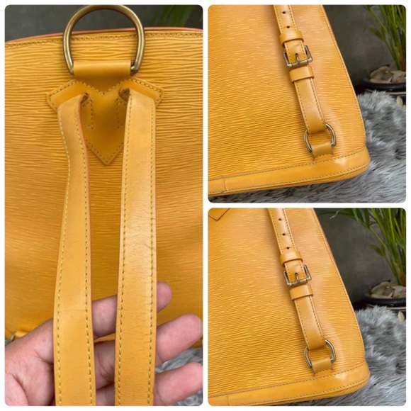 🤗CUTE💛Auth Louis Vuitton Yellow Epi Backpack 🎒 - Picture 14 of 16